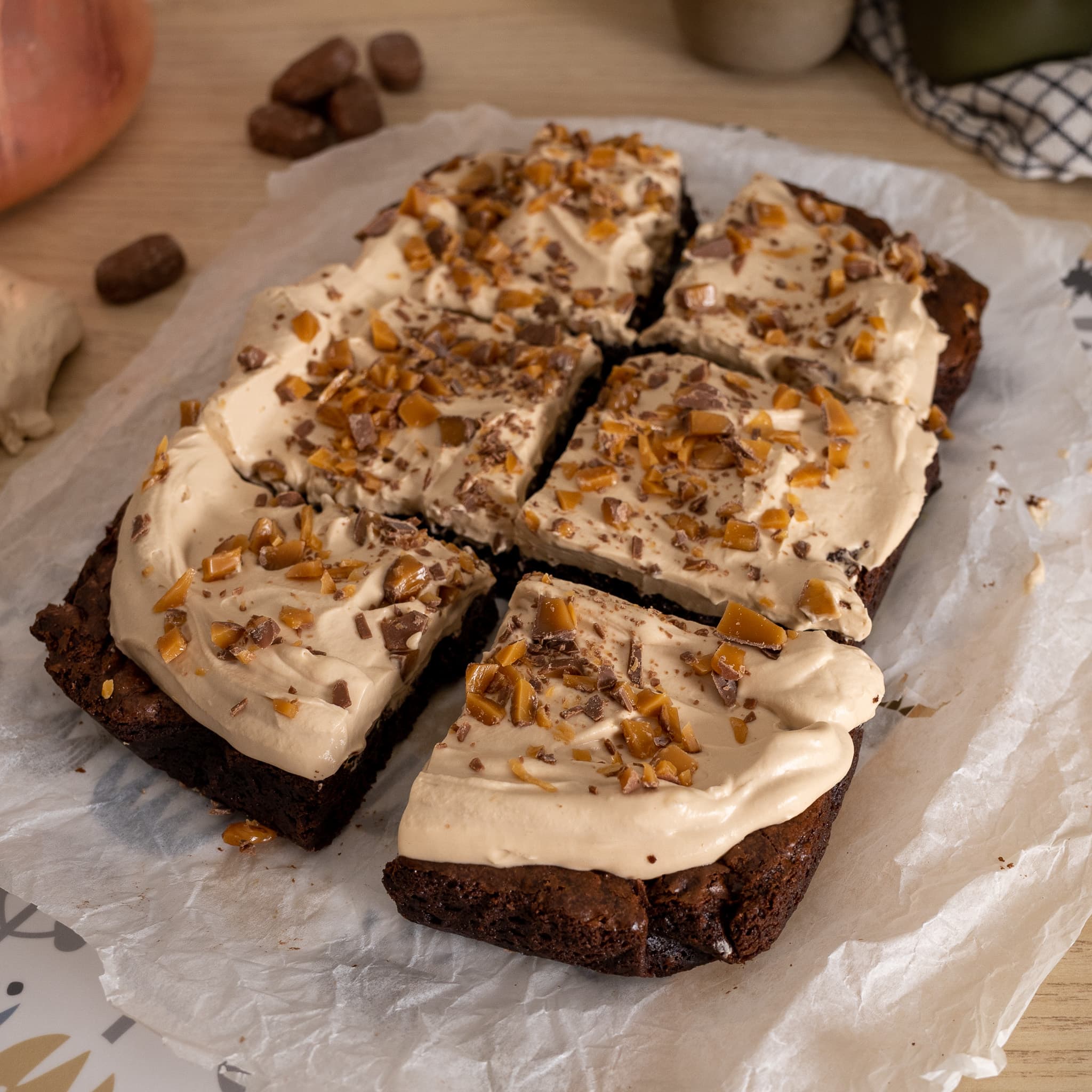 Brownies med dumlekrem